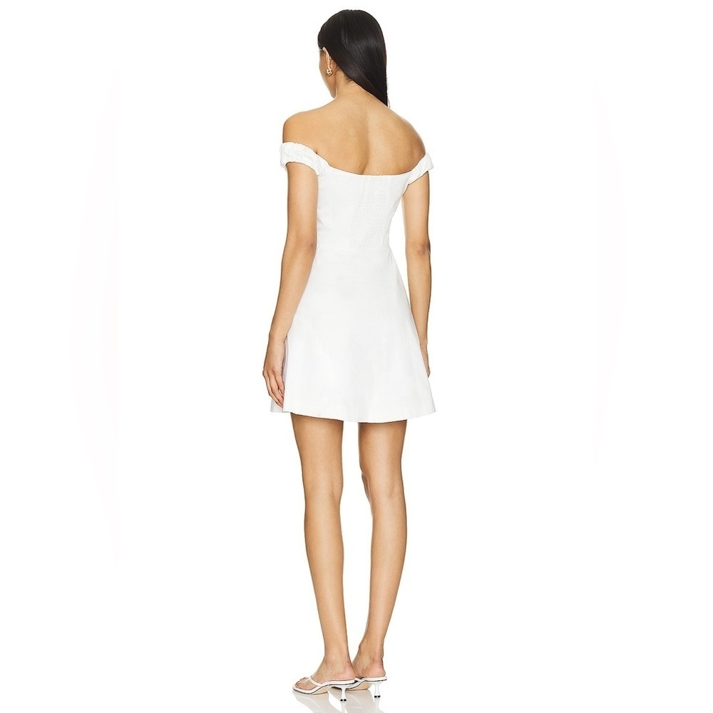 Favorite Daughter The Lovesick Mini Dress in White Size 6 B1963 - Picture 3 of 6